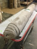 New Carpet Remnant Roll: 4ft x10ft Gray