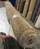 New Carpet Remnant Roll: 8ft 9in x 7ft Brown