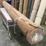 New Carpet Remnant Roll: 12ft x 11ft Brown