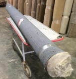 New Carpet Remnant Roll: 12ft x 9ft Blue High Traffic