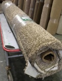 New Carpet Remnant Roll: 18ft 5in x 8ft Brown