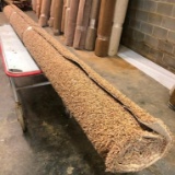 New Carpet Remnant Roll: 12ft x 9ft Brown