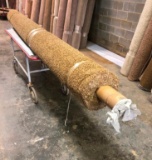 New Carpet Remnant Roll: 12ft x 22ft Brown