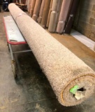 New Carpet Remnant Roll: 12ft 3in x 8ft Beige