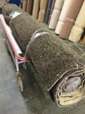 New Carpet Remnant Roll: 7ft x 13ft Dark Brown