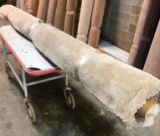 New Carpet Remnant Roll: 12ft 9in x 14ft Tan