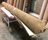 New Carpet Remnant Roll: 12ft x 17ft 9in Brown