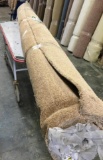 New Carpet Remnant Roll: 12ft x 13ft Tan