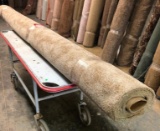 New Carpet Remnant Roll: 12ft x 9ft 4in Light Brown