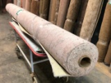 New Carpet Remnant Roll: 12ft x 20ft 6in Off White