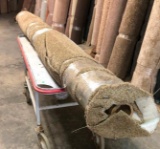 New Carpet Remnant Roll: 12ft x 14ft Brown