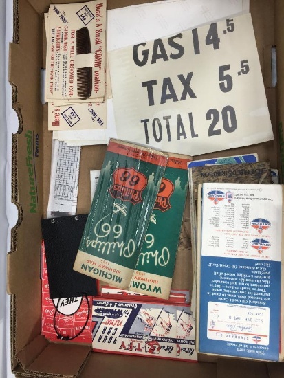 Large Lot of Petroleum Advertising Maps and Much More --See Pictures