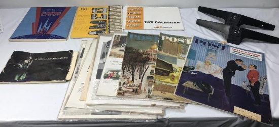 Box of Old Magazine and Paper Collectibles See Pictures