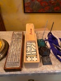 Cribbage, Dominoes, and 3 Antique Ticket Punches