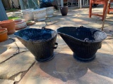 2 Galvinized Ash Buckets