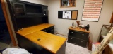 High End Desk and Matching File Cabinet