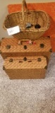 Wicker Baskets and Weights