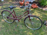 Vintage Huffy Bay Pointe 3 Speed Bicycle w/Headlight