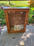 Oak Medicine Cabinet with Glass Door 24