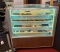 Berg Co. Revolving Glass Front Jewelry Case, Chain Drive, 38in x 36in x 24in