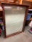 Oak and Glass Wall Mount Showcase - Wall Mount, 48in x 36in x 7in