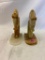 Lot of 2 Chess Knight Bookends, Base has been repaired