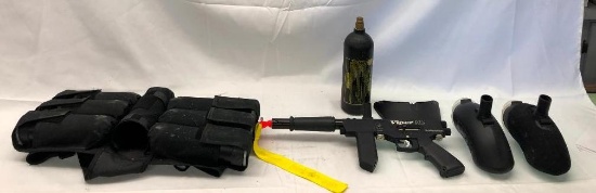 Viper M1 Paint Ball Gun, 2 Loaders & CO2 Cannister