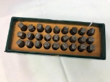Ace Hanson Letter Stamp Kit w/ Orig. Box, From the World Herald Print Shop