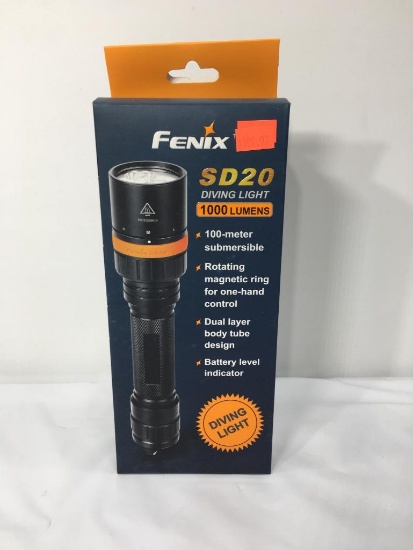 Fenix SD20 Diving Light 1000 Lumens Black