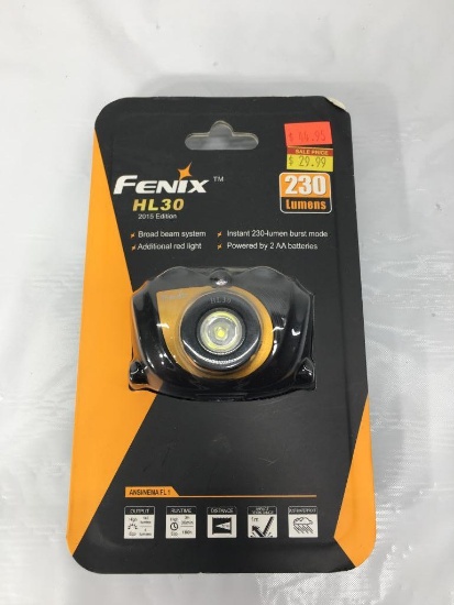 Fenix HL30 Max 230 Lumens Broad beam system, Additional red light, Powered by 2 AA batteries