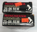 Winchester 40 Rounds 25-06 REM 85 Gr. Silver Tip