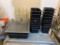 Large Group of Cambro Camwear Plastic Food Pans, 1/9, 1/6, 1/3 and Full Size, 1 Lid for Full Size