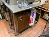 Mobile Stainless Steel Prep Table on Casters w/ Undershelf