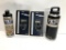 4 Items: YETI 36oz Bottle - Black, YETI 18oz Bottle - Camo, 2x YETI Rambler Bottle Straw Lids