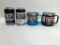 4 Items: 2x YETI 14oz Mug - Black, 1 Tahoe Blue, & 2x YETI Colster - 1 Navy, 1 White