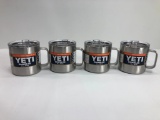 4 Items: YETI Rambler 14oz Mug, Stainless