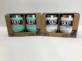 2 Items: 2x YETI Wine Tumbler 2 Packs - 1 Seafoam, 1 Navy - 4 Total Wine Glasses