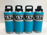 4 Items: YETI Rambler 36oz Bottle, Reef Blue