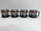 4 Items: YETI Rambler 14oz Mug, Black