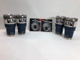 6 Items: YETI4 Rambler 30oz Tumbler Navy, 2 Rambler Magslider Lid 30oz Tumbler