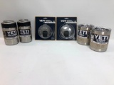 6 Items: 2x YETI Lowball - Both Sand, 2x YETI Colster - Both Stainless, 2x YETI Magslider Lid for