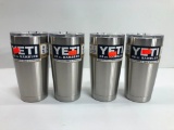 4 Items: YETI Rambler 20oz Tumbler, Stainless