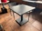 Industrial Grade Metal Patio Table w/ Chairs, 31.5in x 31.5in x 29.25in