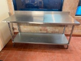 Regency Stainless Steel Prep Table Model: 600TB3072G, 72in x 30in w/ Under Shelf, LIKE NEW