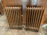 Lot of 2 Very Heavy Antique Radiators, Painted Bronze, VG Condition, Extremely Heavy