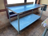 Stainless Steel Prep Table 72in Wide, 30in Deep