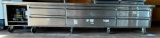 Stainless Steel Six Drawer Refrigerated Chef Base on Casters, 125in x 36in Deep