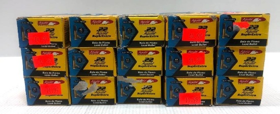 Aguila Super Extra .22 LR 40gr Lead - 15 Boxes, 750 Total Rounds