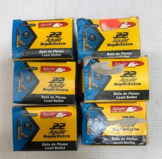 Aguila Super Extra .22 LR 40gr Lead - 6 Boxes, 300 Total Rounds