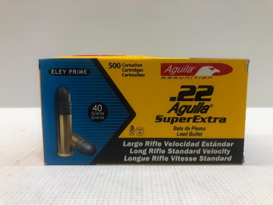 Aguila SuperExtra .22 LR 40gr Lead - 1 Box, 500 Total Rounds